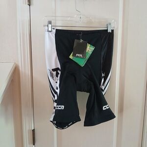 NWT CCN Rudy Project Black Cycling Shorts Crotch Butt Padding XL Bicycle Rider